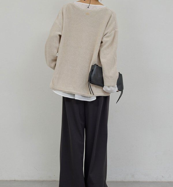  「【手洗い可】コットンメッシュプルオーバー」|ニット・セーター|
