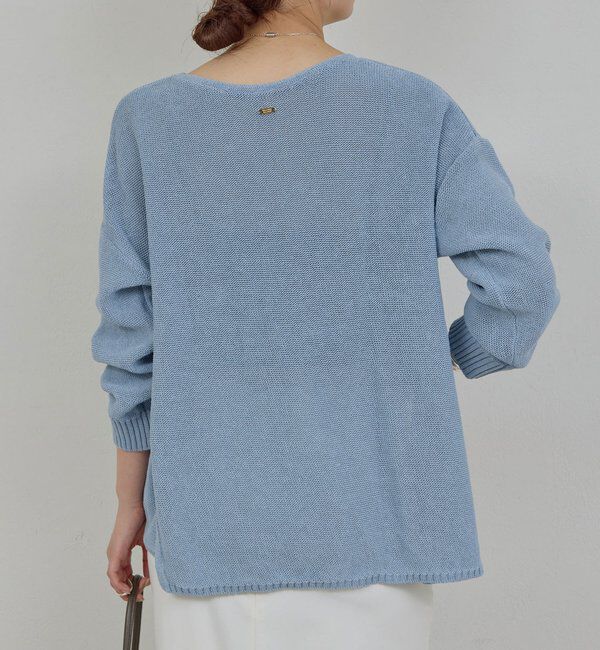  「【手洗い可】コットンメッシュプルオーバー」|ニット・セーター|