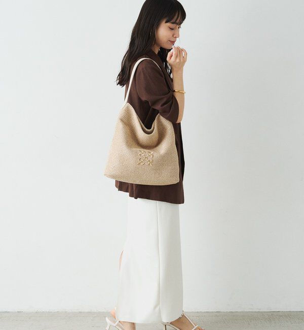 「ナイロンラフィアワンショルダーバッグ」|ショルダー・メッセンジャー|