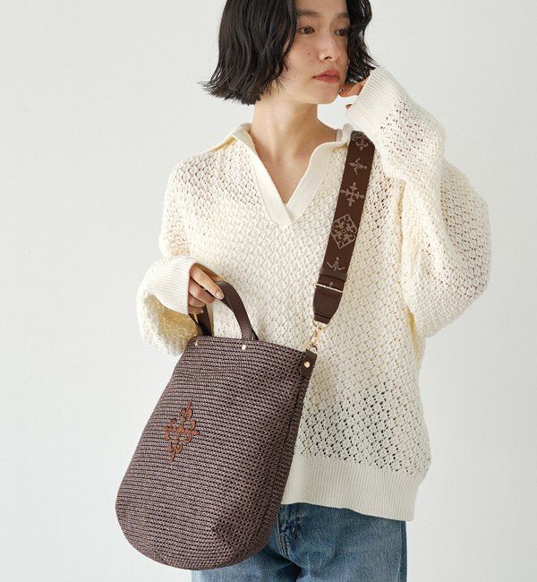  「《WEB限定》スリム2WAYトートバッグ <ナイロンラフィア>」|トートバッグ|