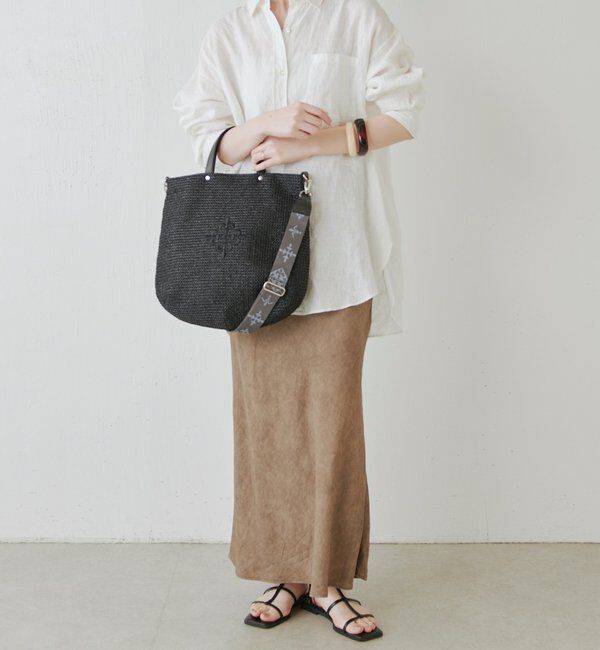  「《WEB限定》スリム2WAYトートバッグ <ナイロンラフィア>」|トートバッグ|