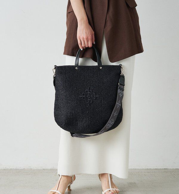 「《WEB限定》スリム2WAYトートバッグ <ナイロンラフィア>」|トートバッグ|