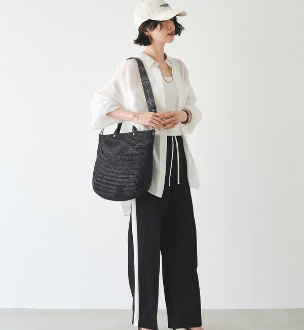  「《WEB限定》スリム2WAYトートバッグ <ナイロンラフィア>」|トートバッグ|