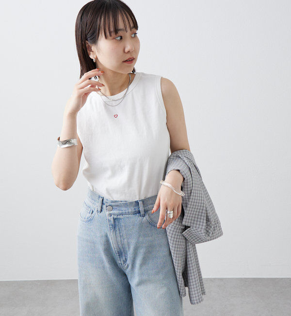  「テレコスリーブレスT」|キャミソール|