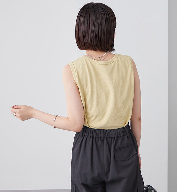  「テレコスリーブレスT」|キャミソール|