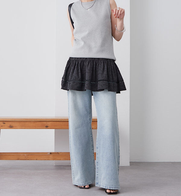  「テレコスリーブレスT」|キャミソール|