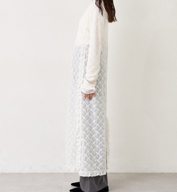  「カットレース切替ワンピース」|ワンピース|