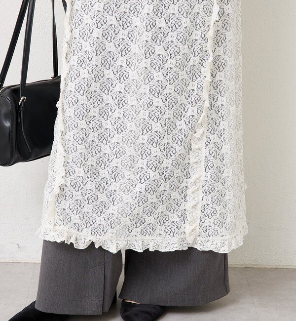  「カットレース切替ワンピース」|ワンピース|