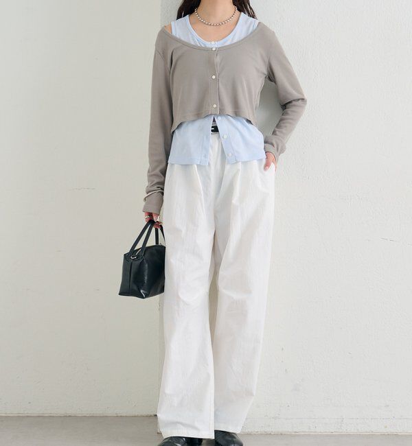  「ボリュームイージーパンツ」|チノ|