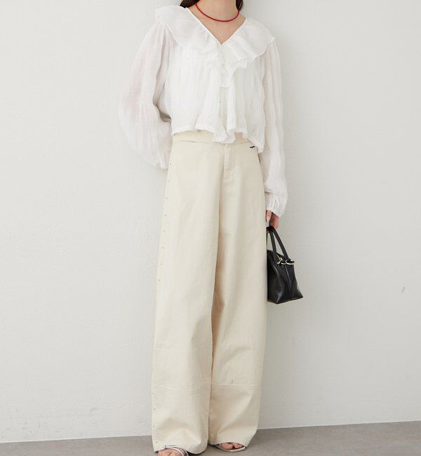  「フリルカシュクールブラウス」|シャツ・ブラウス|