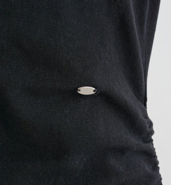  「サイドギャザーシアーTシャツ」|Tシャツ・カットソー|