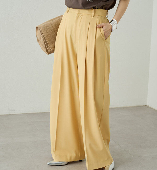  「2タックワイドパンツ」|チノ|