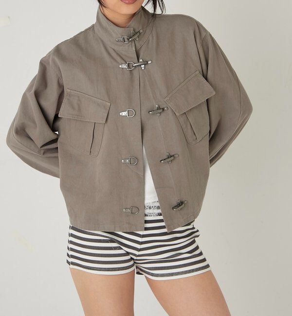  「ファイヤーマンミリタリーシャツジャケット」|ブルゾン・スタジャン|