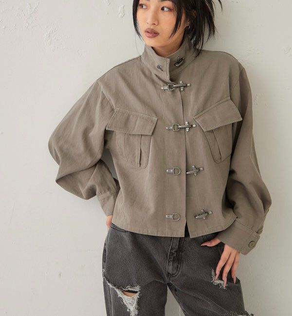  「ファイヤーマンミリタリーシャツジャケット」|ブルゾン・スタジャン|