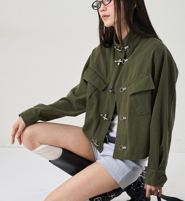  「ファイヤーマンミリタリーシャツジャケット」|ブルゾン・スタジャン|