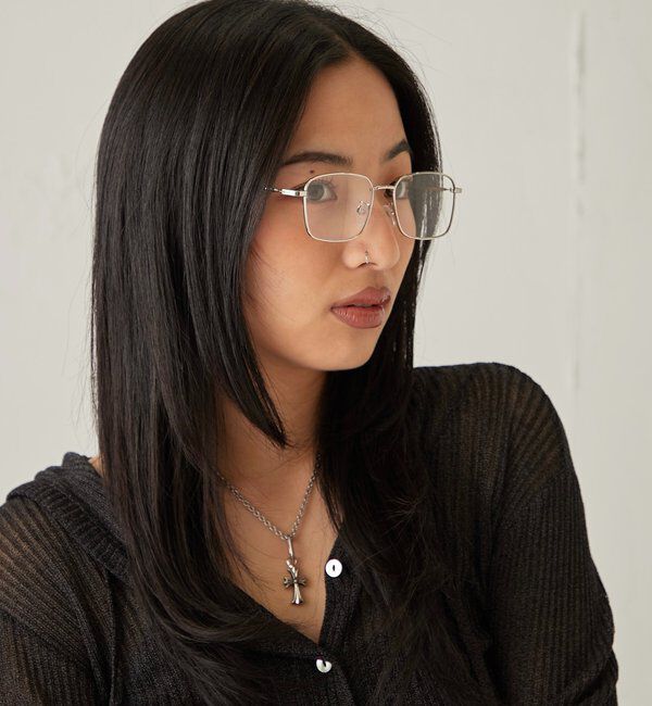  「メタルフレームグラス」|ピアス|