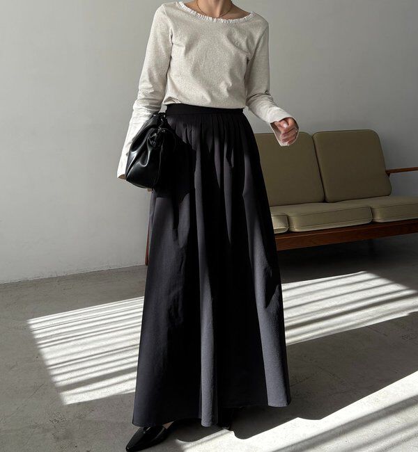  「〈C.L〉フリル襟ボートネックTシャツ」|Tシャツ・カットソー|