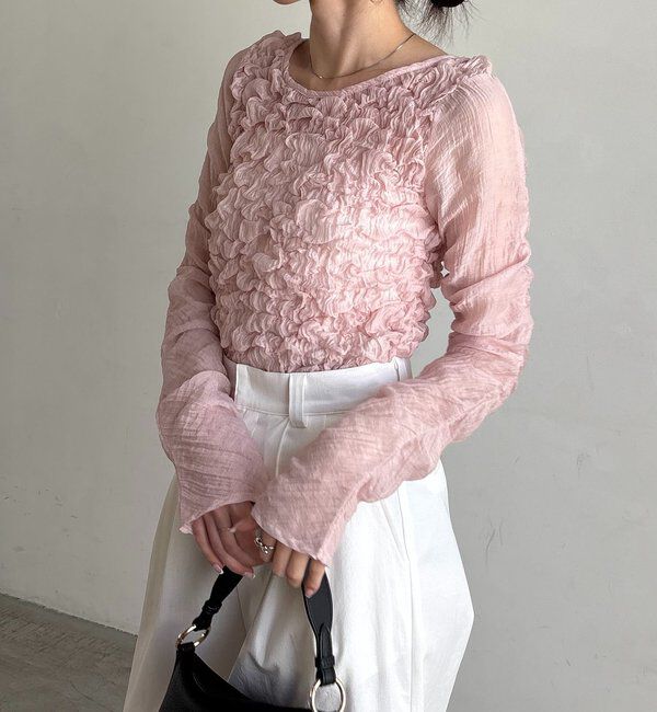  「シアーバブルブラウス」|シャツ・ブラウス|