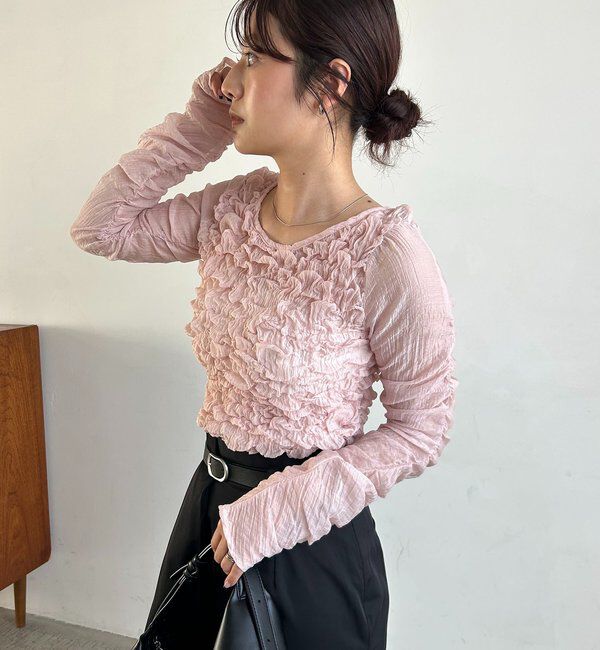  「シアーバブルブラウス」|シャツ・ブラウス|