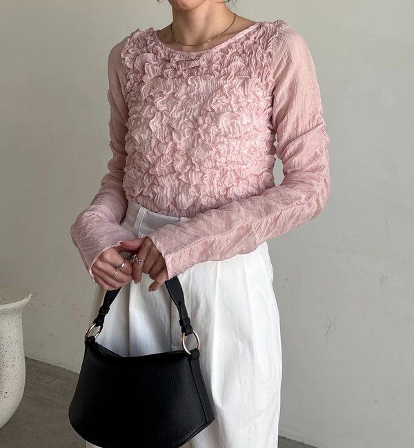  「シアーバブルブラウス」|シャツ・ブラウス|