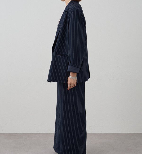  「ストライプビッグジャケット」|テーラードジャケット|
