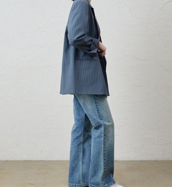  「ストライプビッグジャケット」|テーラードジャケット|