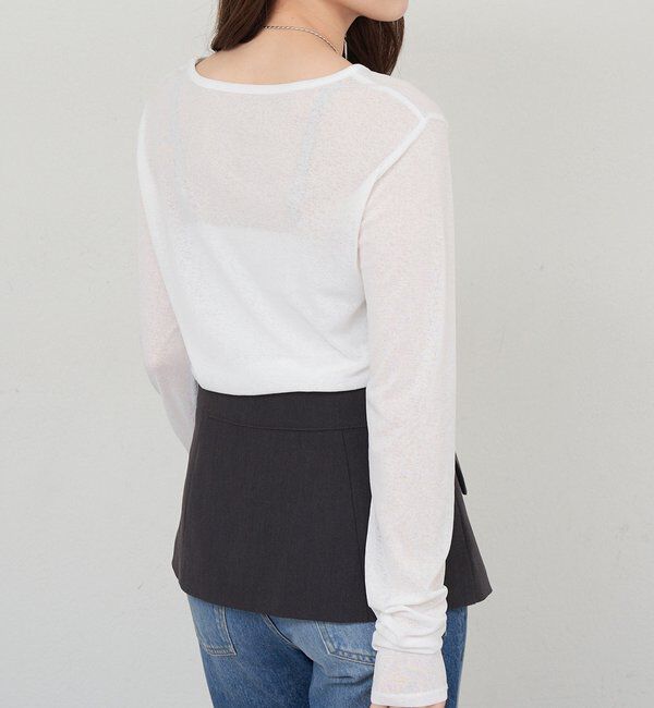  「シアーロングスリーブTee」|Tシャツ・カットソー|