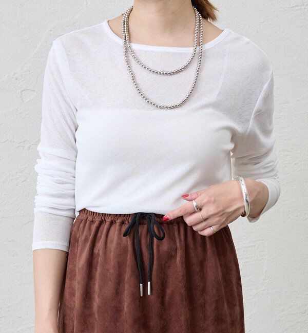  「シアーロングスリーブTee」|Tシャツ・カットソー|