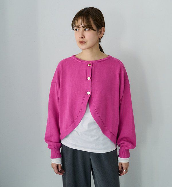  「2WAYラウンドショートプルオーバー」|ニット・セーター|