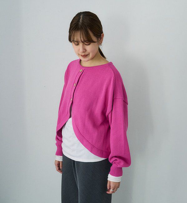  「2WAYラウンドショートプルオーバー」|ニット・セーター|