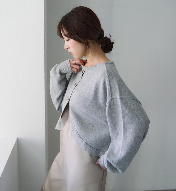  「2WAYラウンドショートプルオーバー」|ニット・セーター|