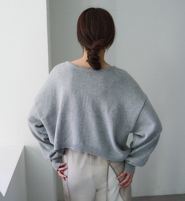  「2WAYラウンドショートプルオーバー」|ニット・セーター|