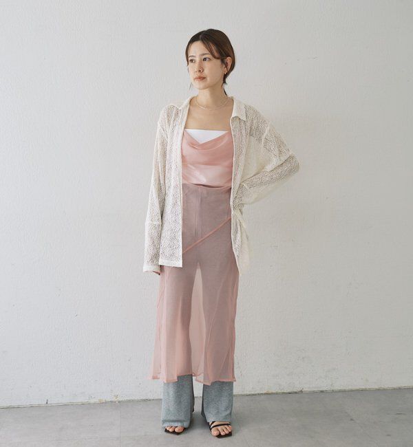  「絡みレースシャツ&times;ビスチェSET」|Tシャツ・カットソー|