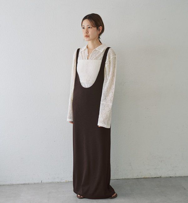  「絡みレースシャツ&times;ビスチェSET」|Tシャツ・カットソー|