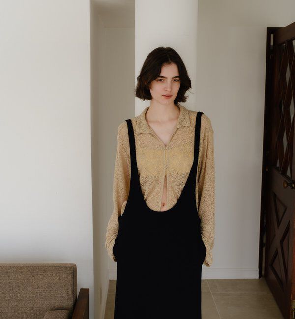  「絡みレースシャツ&times;ビスチェSET」|Tシャツ・カットソー|