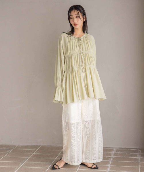 LOWRYS FARM「ヨウリュウシャーリングブラウスＬＳ」|シャツ・ブラウス|