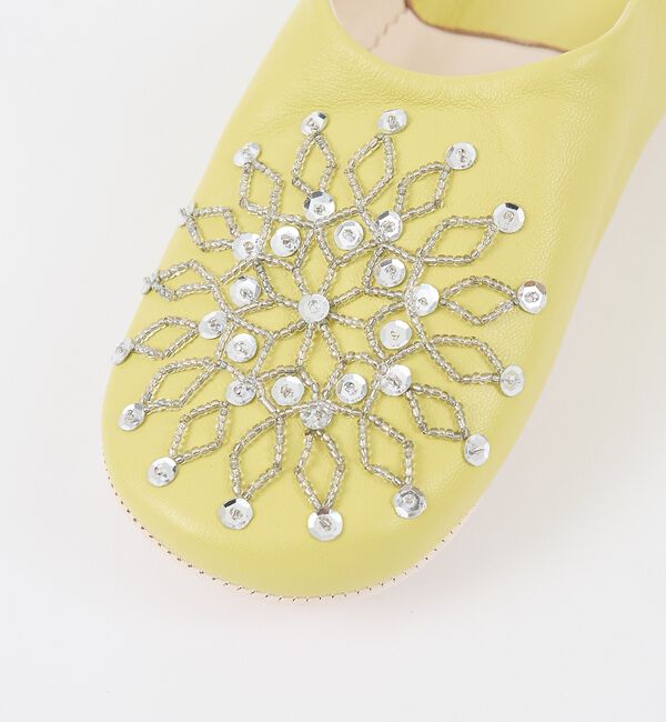 collex「ビーズバブーシュ 羊革 モロッコ製 スリッパ ルームシューズ 室内履き」|本・CD・DVD|