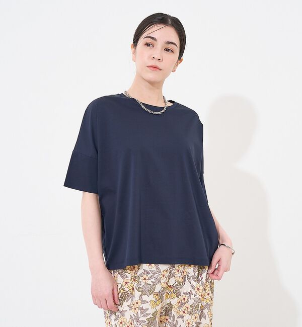 collex「【接触冷感・UVカット】コンパクトクールTシャツ【予約】」|Tシャツ・カットソー|ネイビー