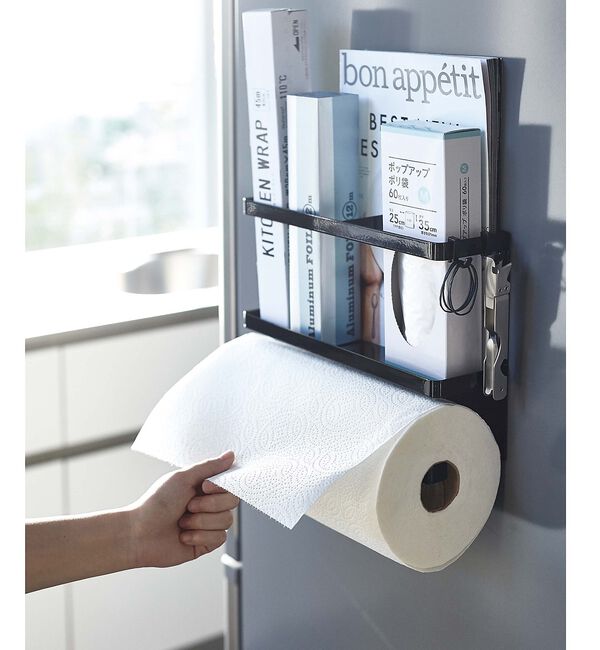 collex「【tower】マグネット キッチンペーパー＆ラップホルダー 冷蔵庫収納 小物整理」|食器・キッチングッズ|