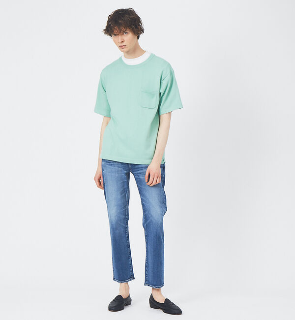 ABAHOUSE「アンサンブル ニット ポケットTシャツ」|Tシャツ・カットソー|