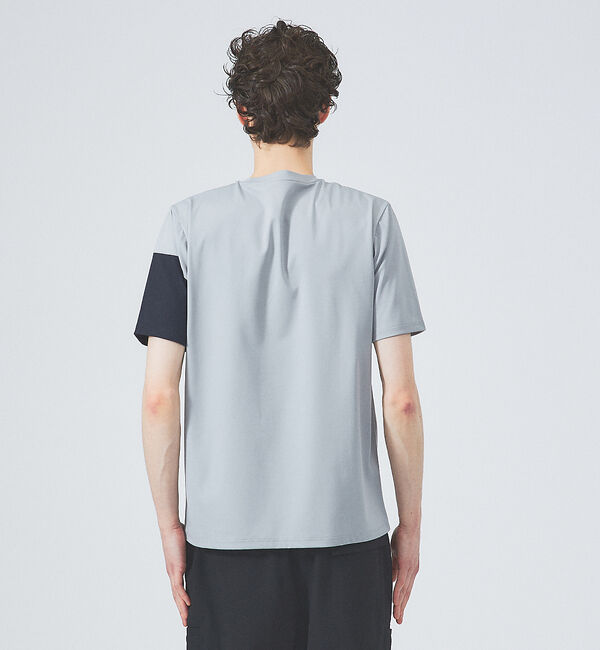 ABAHOUSE「【フロントシーム】アシンメトリー配色 半袖 Tシャツ」|Tシャツ・カットソー|