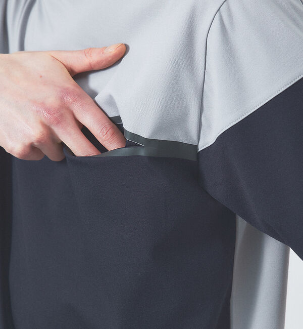 ABAHOUSE「【フロントシーム】アシンメトリー配色 半袖 Tシャツ」|Tシャツ・カットソー|