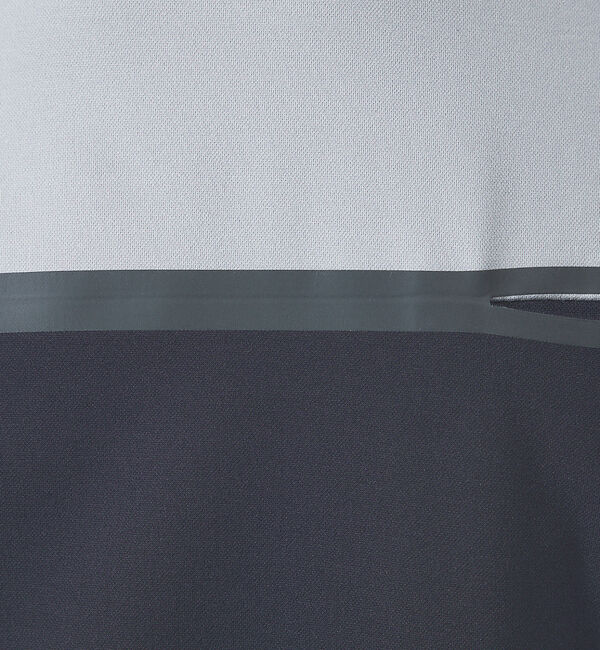 ABAHOUSE「【フロントシーム】アシンメトリー配色 半袖 Tシャツ」|Tシャツ・カットソー|