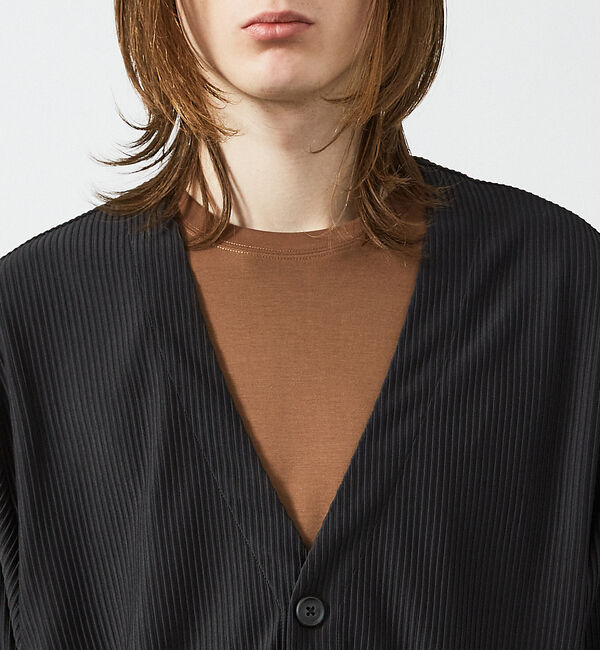 ABAHOUSE「【AH ABAHOUSE/セットアップ対応】プリーツ カーディガン」|カーディガン|