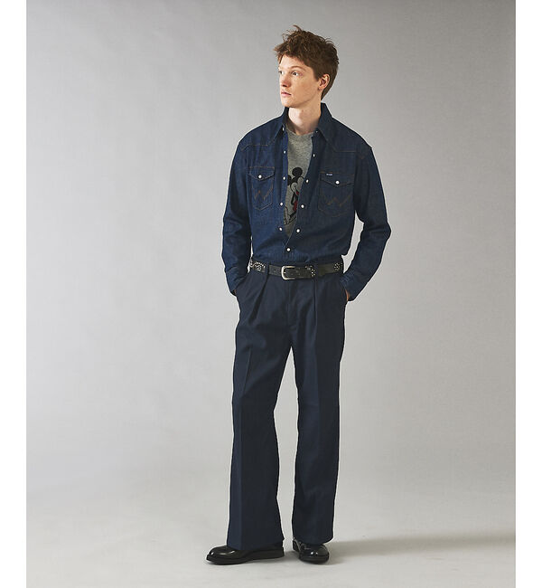 ABAHOUSE「【Wrangler/ラングラー】ウエスタンデニムシャツ / Western De」|シャツ・ブラウス|