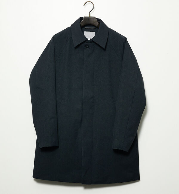 ABAHOUSE「【SORONA】ライナー付 ステンカラーコート / 撥水性 / 2WAY」|ステンカラーコート|ネイビー