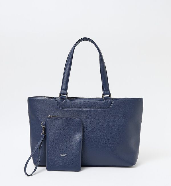 ABAHOUSE「【ABAHOUSE　les essentiels】 定番トートバッグ / スプリ」|トートバッグ|ネイビー