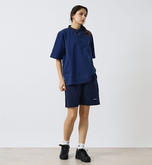 ABAHOUSE「【BARBARIAN / バーバリアン】Henley Collar Short」|ポロシャツ|