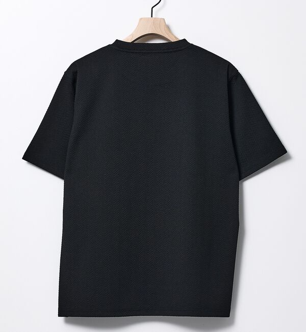 ABAHOUSE「ヘリンボーン ジャガード 半袖Tシャツ」|Tシャツ・カットソー|
