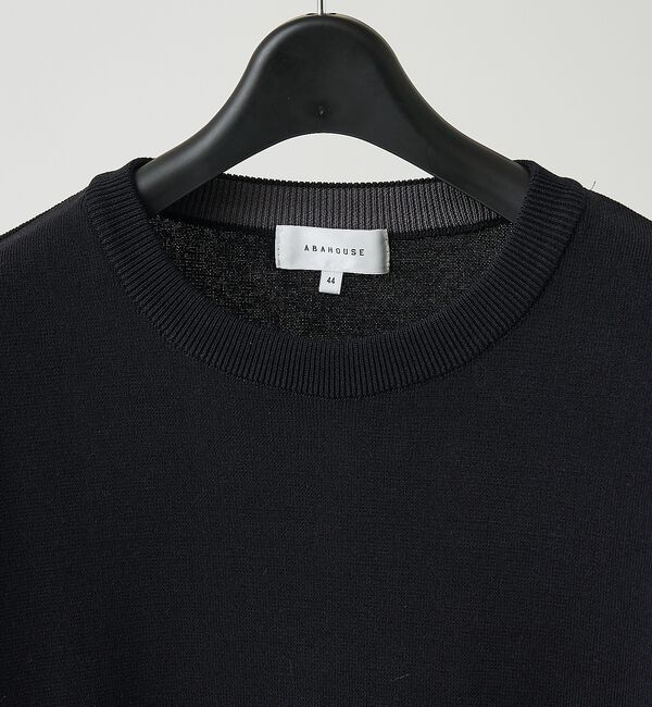 ABAHOUSE「総針 プルオーバー クルーネックニット」|ニット・セーター|